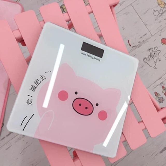 Cân Điện Tử Sức Khỏe Hình Chú Heo Xinh Xắn-