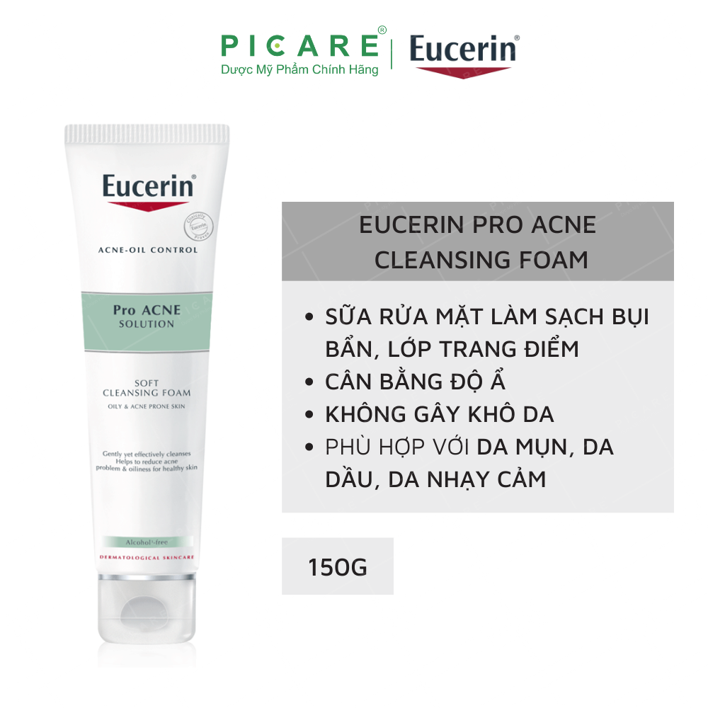 Sữa Rửa Mặt Eucerin Tạo Bọt Cho Da Mụn 66856
