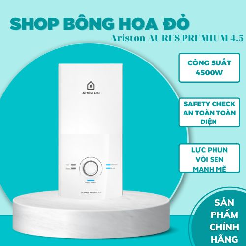 Máy nước nóng trực tiếp Ariston 4500W AURES PREMIUM 4.5 - HÀNG CHÍNH HÃNG