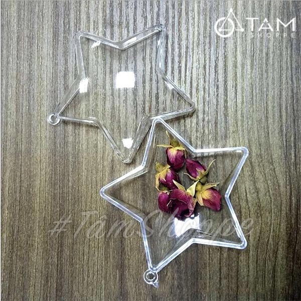 Phụ kiện trong suốt trang trí noel nhiều kiểu dáng X-PKTCT-73
