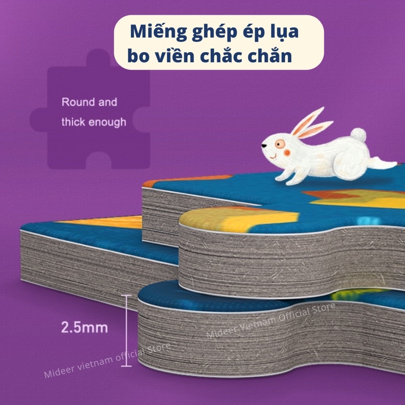 Đồ chơi xếp hình ghép hình puzzle dạng hình tròn Mideer - Chủ đề Khu rừng (150 mảnh ghép)