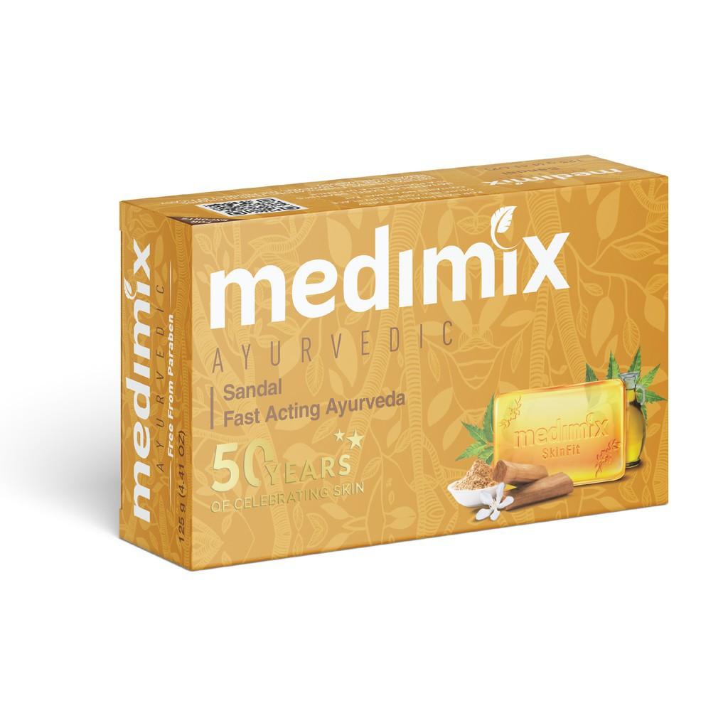 Set 5 Xà Phòng Medimix Đàn Hương Sáng Da 125g/bánh