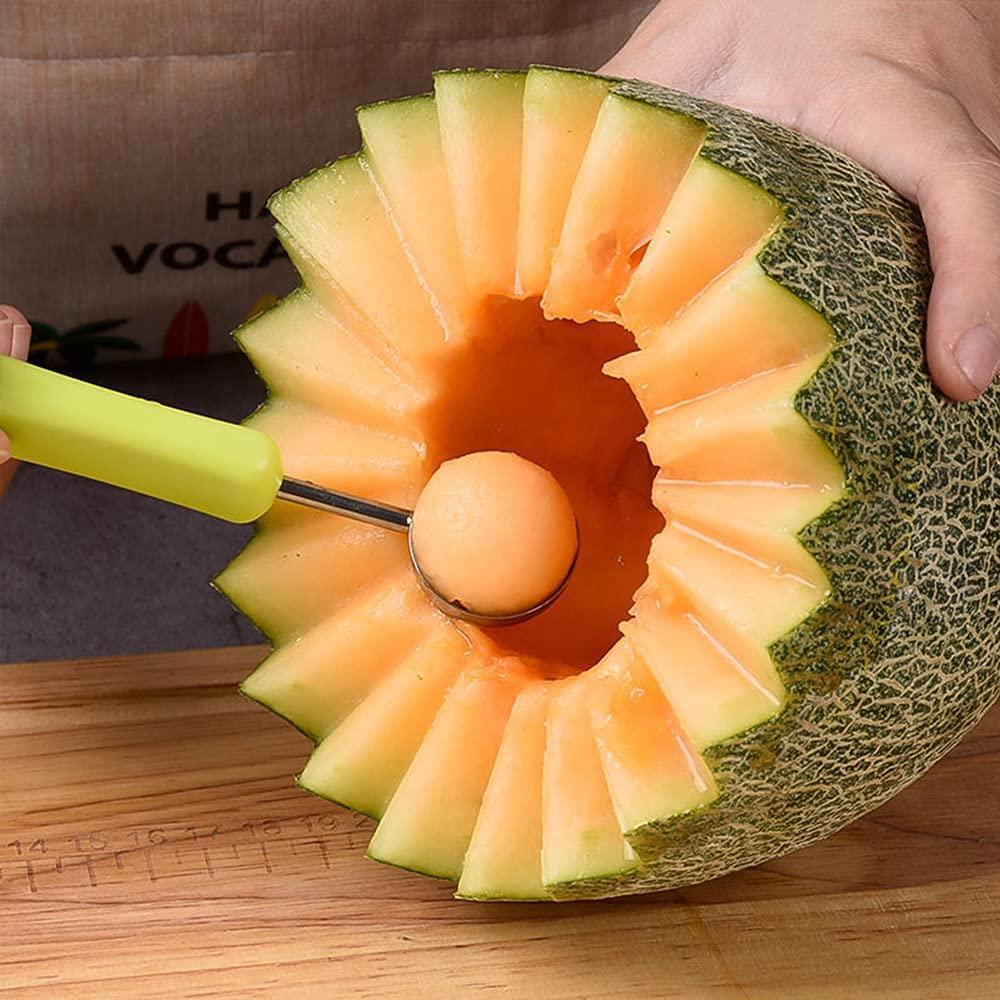 Bộ Dụng Cụ Cắt Trái Cây Cắt Dưa Hấu Bằng Thép Không Gỉ 4 Trong 1 Chuyên Nghiệp