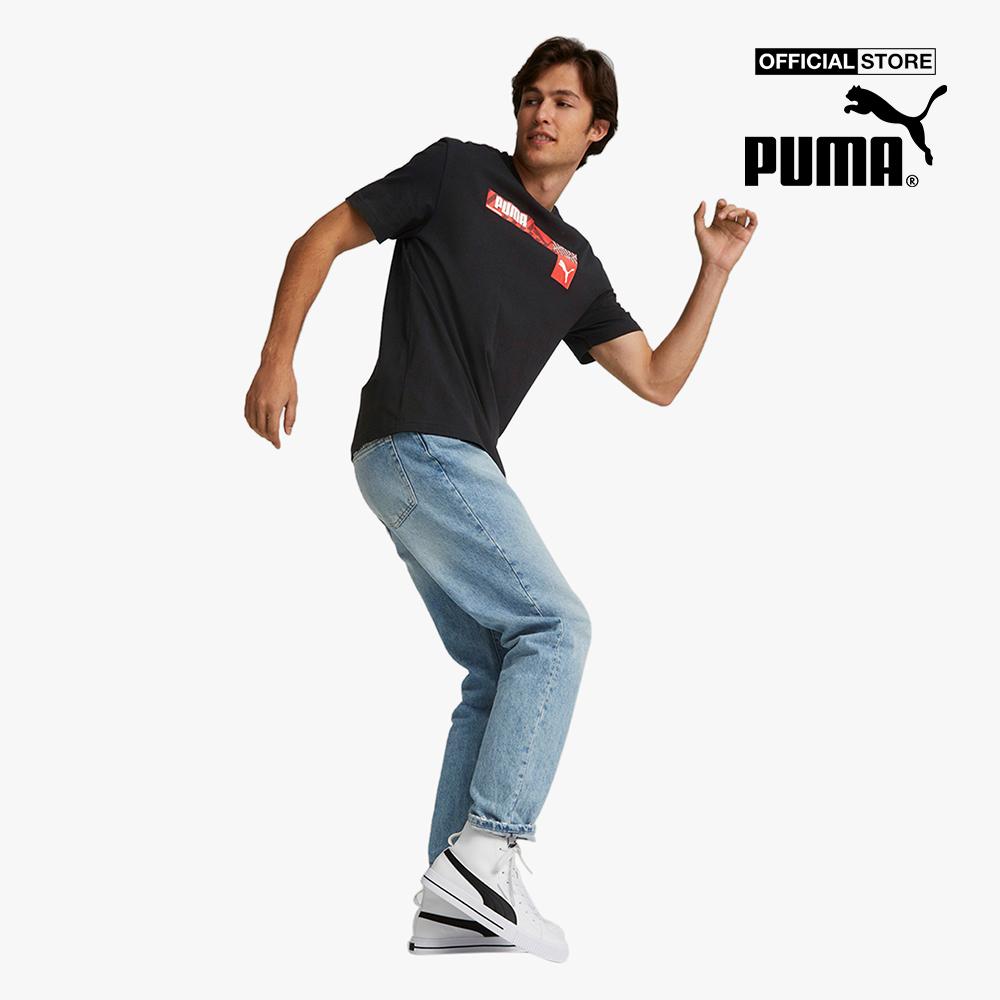 PUMA - Áo thun nam tay ngắn phom suông hiện đại 671747