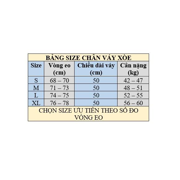 Chân váy xòe công sở vải tuyết mưa loại 1 màu đen CVXD007