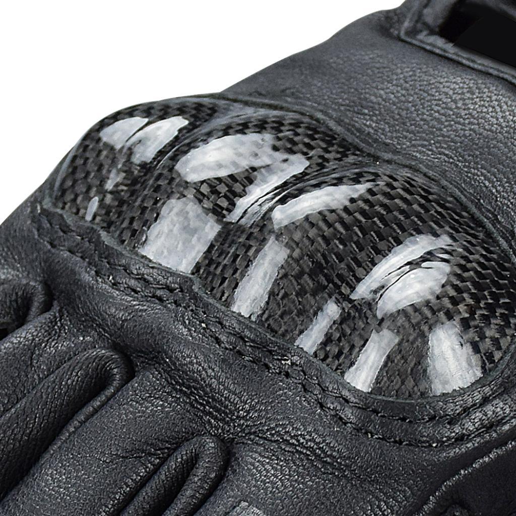 Carbon Fiber Motorcycle Half Finger Gloves Motorbike Ride Fingerless