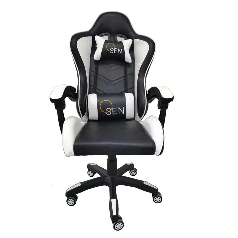 Ghế DXRACER Gaming CG3001-P dành cho Game thủ ngồi lâu một chỗ trong thời gian dài tốt cho cột sống có kèm gối tựa bọc nệm PVC 3 màu thể thao năng động (Trắng đen, đỏ đen, xanh đen)