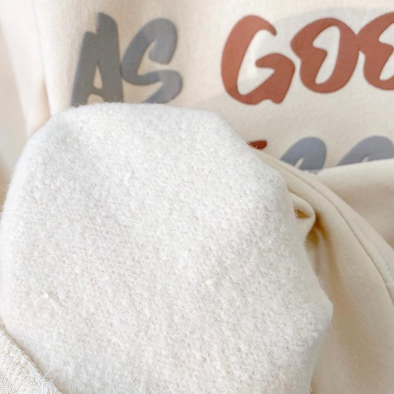 Áo Hoodie Nỉ Bông Unisex GOOD NESS màu KEM Nam nữ unisex/Áo khoác hoodie nữ có mũ form rộng Jaystoree
