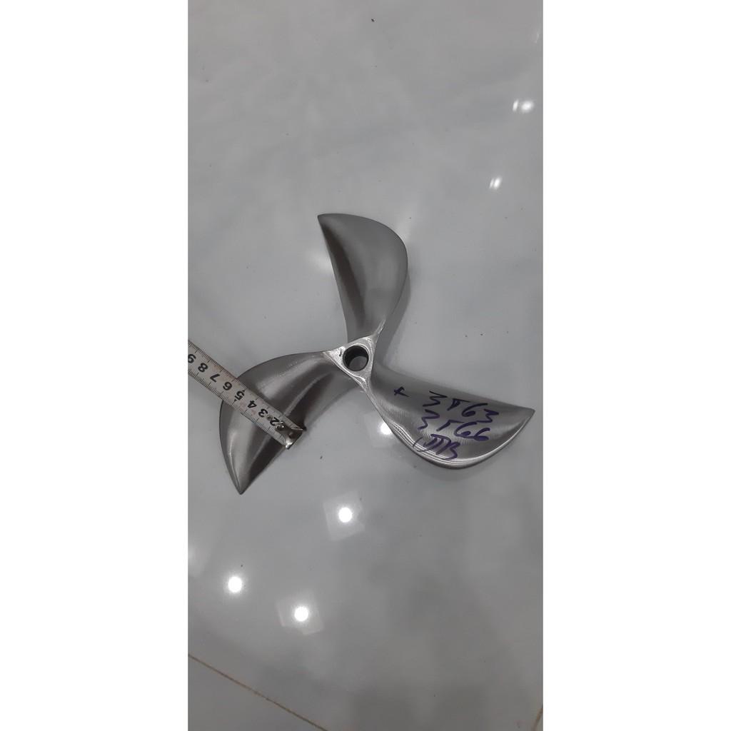 Chân vịt inox ba cánh dùng cho máy xăng cốt xéo máy 8,0 đến 8,5 hp
