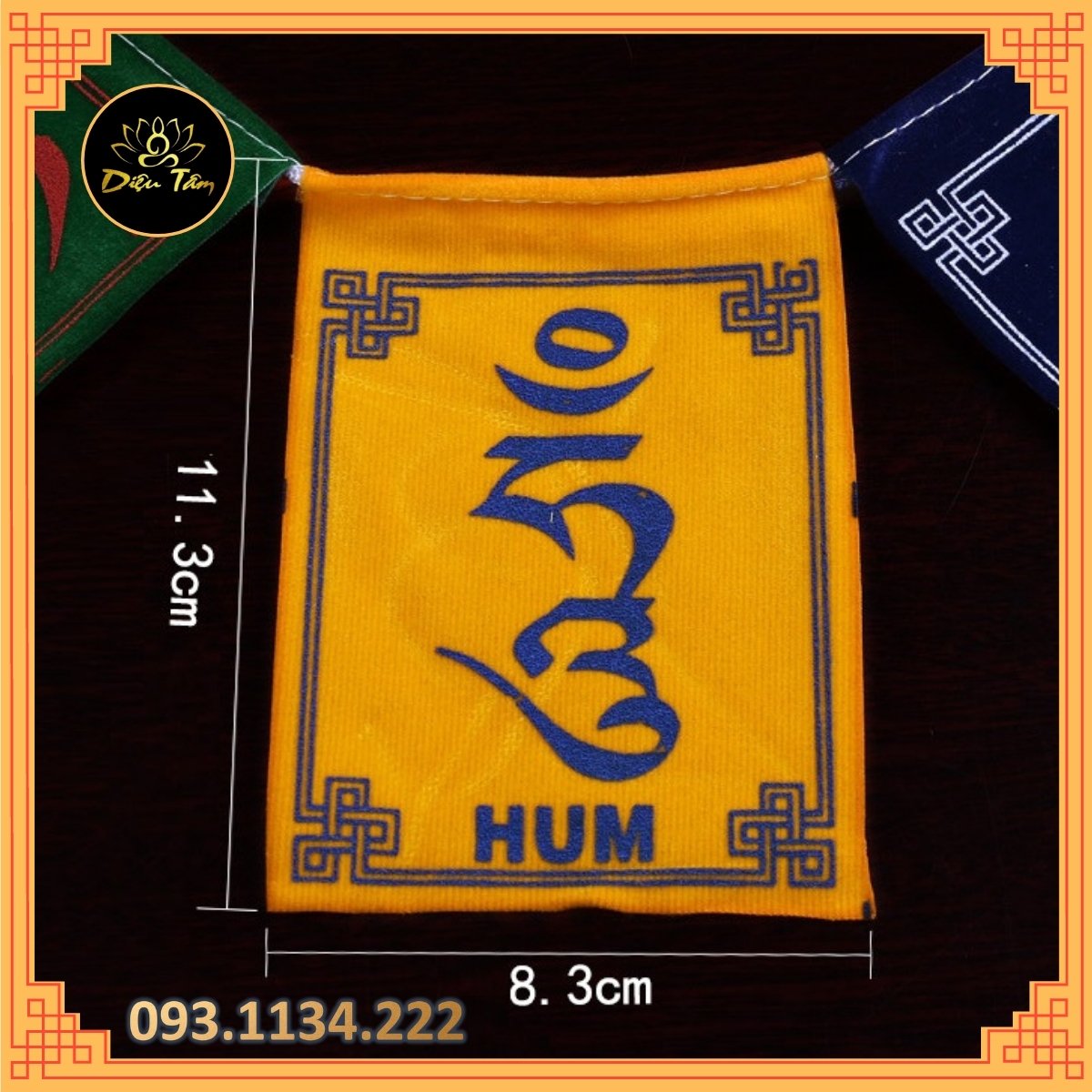 CỜ LỤC TỰ ĐẠI MINH CHÚ OM MANI PADME HUM - CHÚ QUAN ÂM