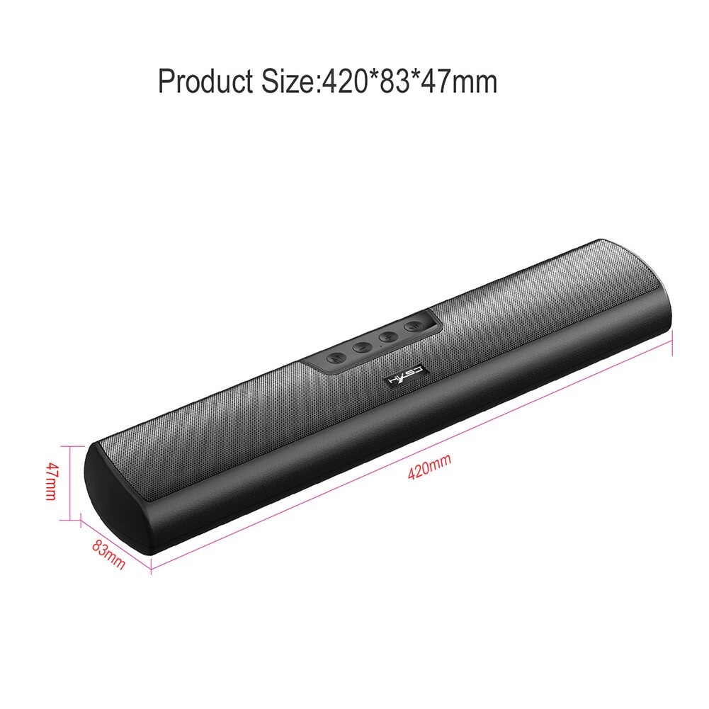 Loa Soundbar Vi Tính Không Dây Bluetooth 5.0 Công Suất 20W HXSJ Q3 - Hàng Chính Hãng