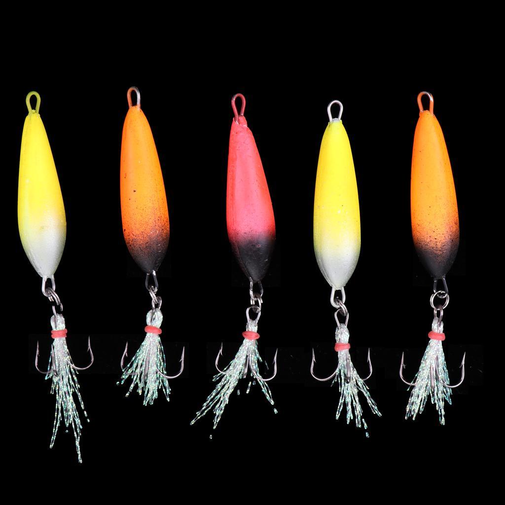 5 Pieces EVA Bright Fishing Lures Fishing Baits Crankbaits Bass Fishing Tool