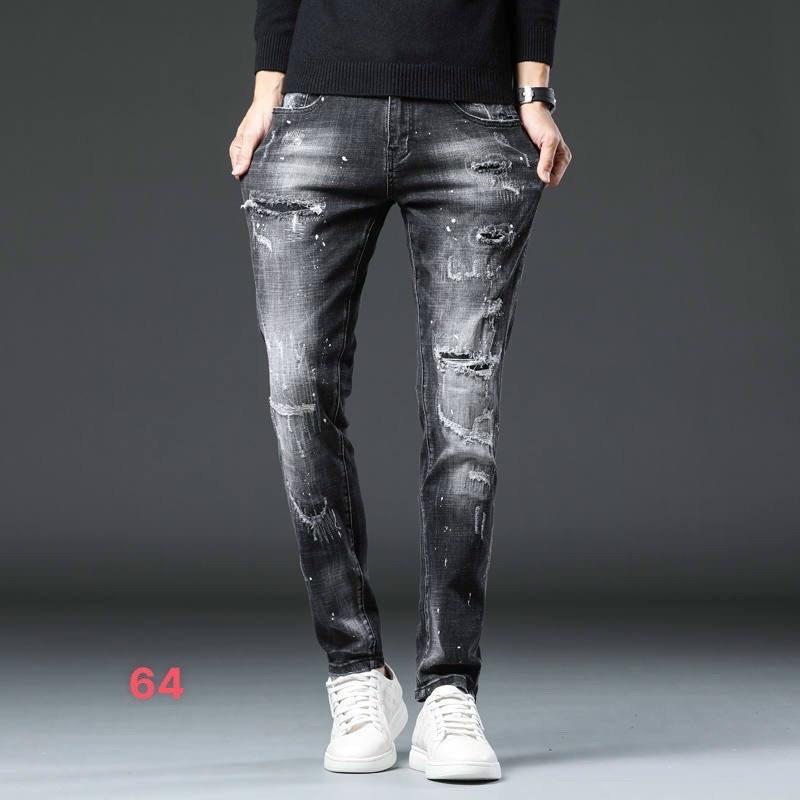 Quần jean nam rách vảy sơn cao cấp vải jean co dãn hàng chuẩn shop Phuongnamshop20 na5
