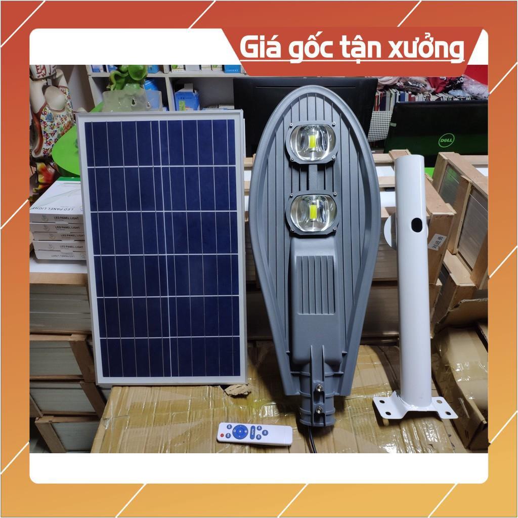 Đèn đường năng lượng mặt trời mẫu chiếc lá chip COB 100w