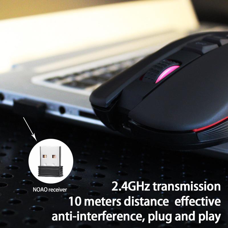 USB Wireless Mouse 1600DPI USB 2.0 Receiver Optical Computer Mouse 2.4GHz Ergonomic Mice For Laptop PC Sound Silent Mouse