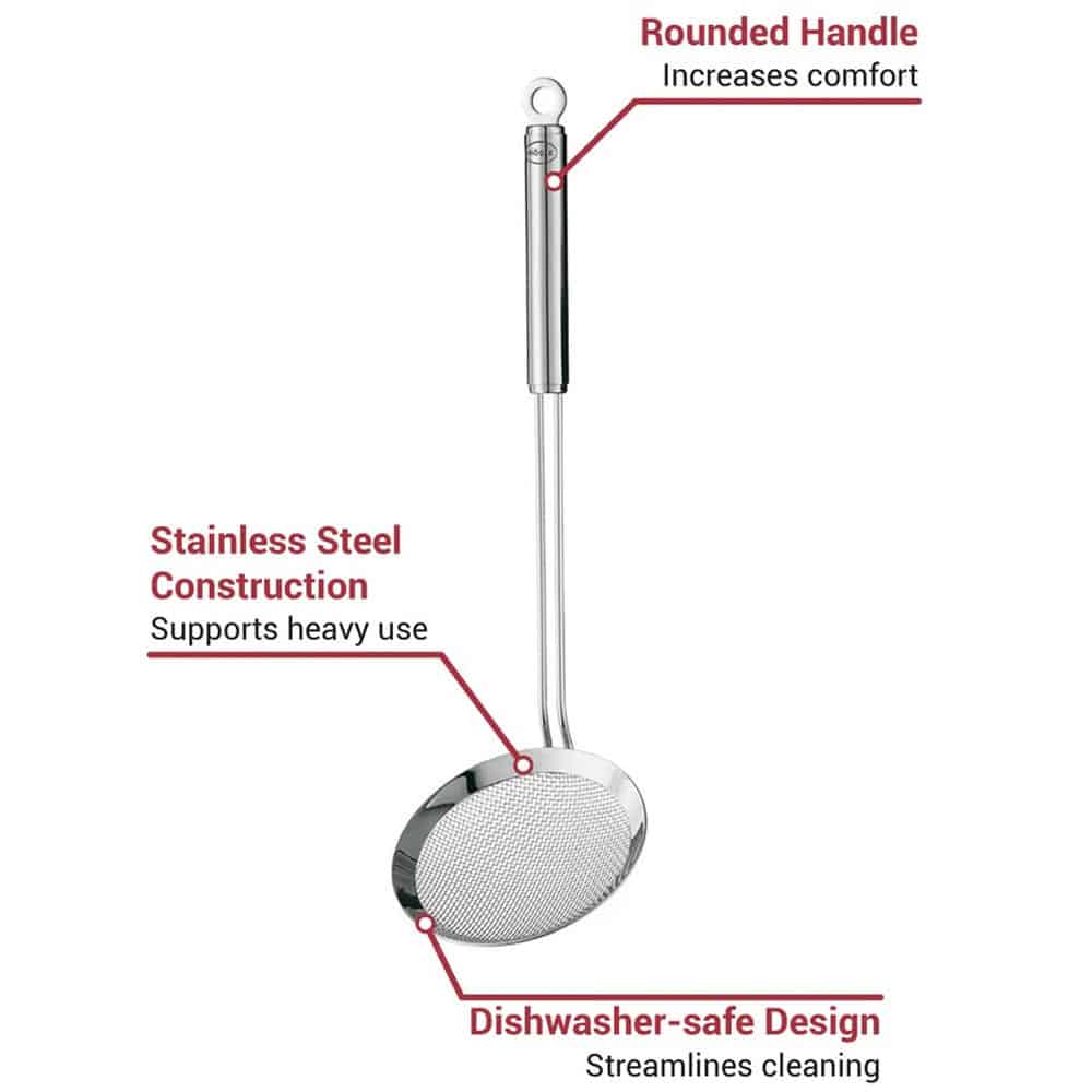 Muôi Vớt Thực Phẩm Rosle 95792 14cm Mắt Lưới Hàng Chính hãng