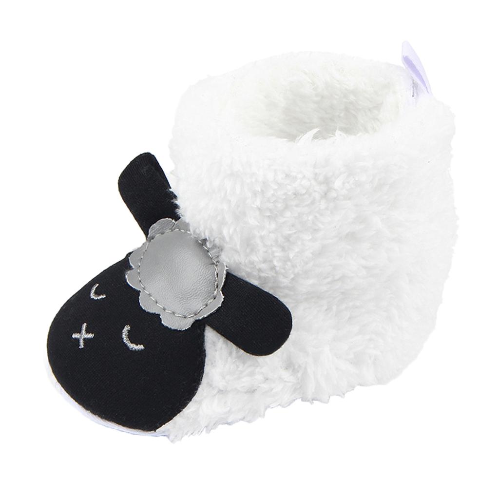 Cute Cartoon Animal Unisex Kids Fleece Shoes Baby