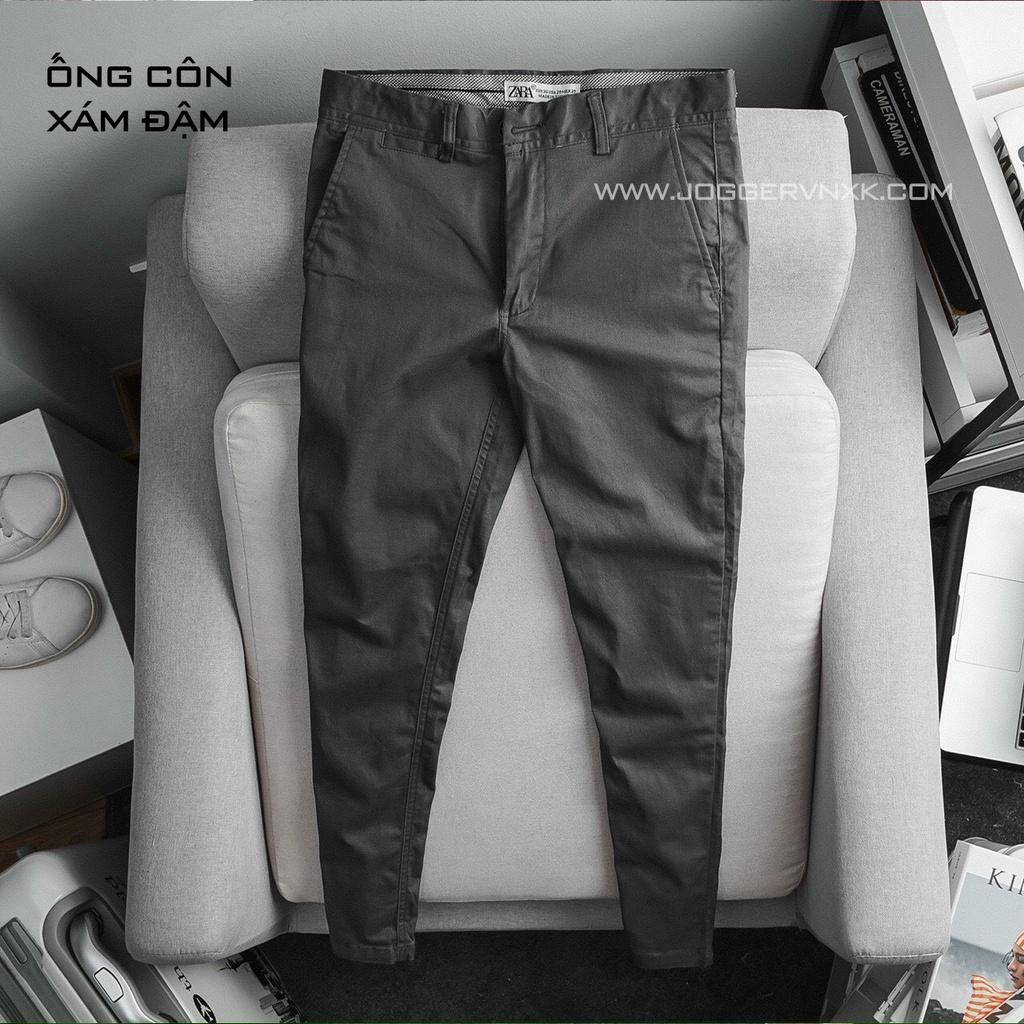 Quần Ống Côn, Quần Kaki Nam Nữ Ôm Dáng - Kaki Cao Cấp Za.r