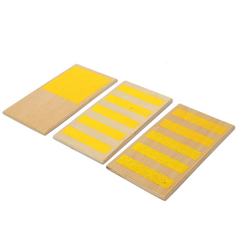 Tấm xúc giác Montessori (bộ 3) - Rough &amp; Smooth Boards with Box (sets of 3)