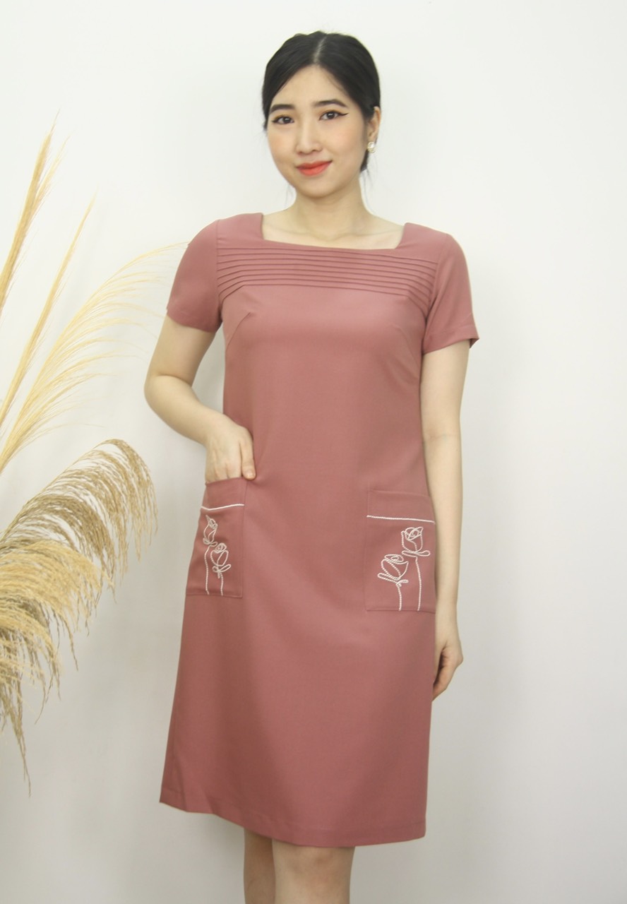 Đầm công sở dáng suông - Đầm công sở TIFALU 914D