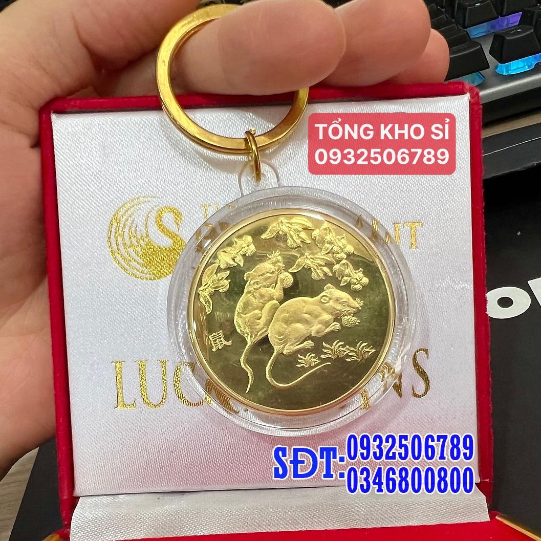 Móc Khoá Đồng Xu 12 Con Giáp Siêu Đẹp, Phong Thuỷ May Mắn - AnNhien