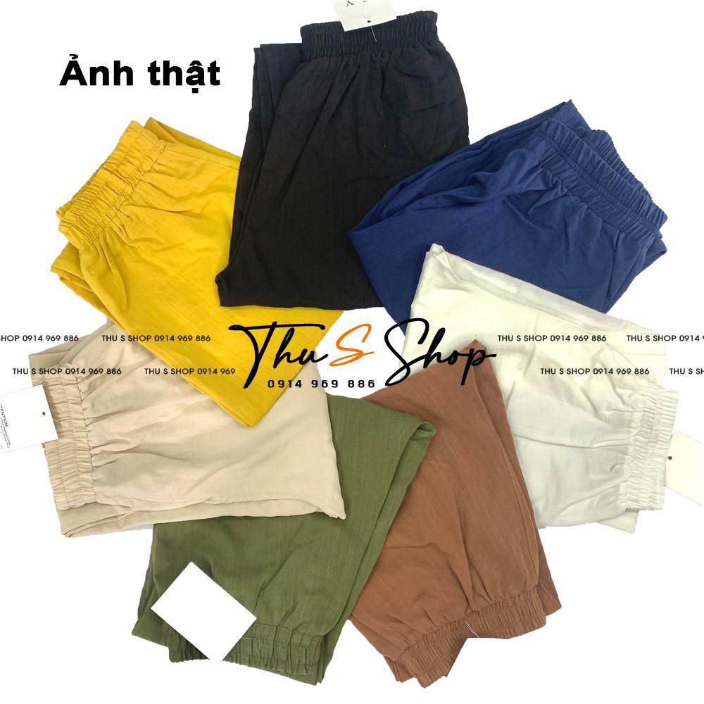 Quần Baggy Nữ Nhiều Màu Ống Rộng Chất Đũi Thái Mát mặc nhà đi chơi du lịch siêu xinh
