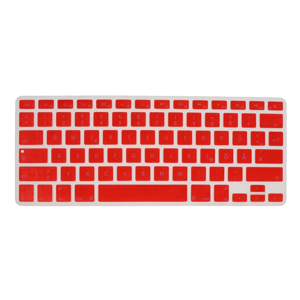 Premium Quality Soft Silicone Keyboard Protector Cover Skin, German Phonetic Keyboard Film Compatible for 13/15inch US Macbook