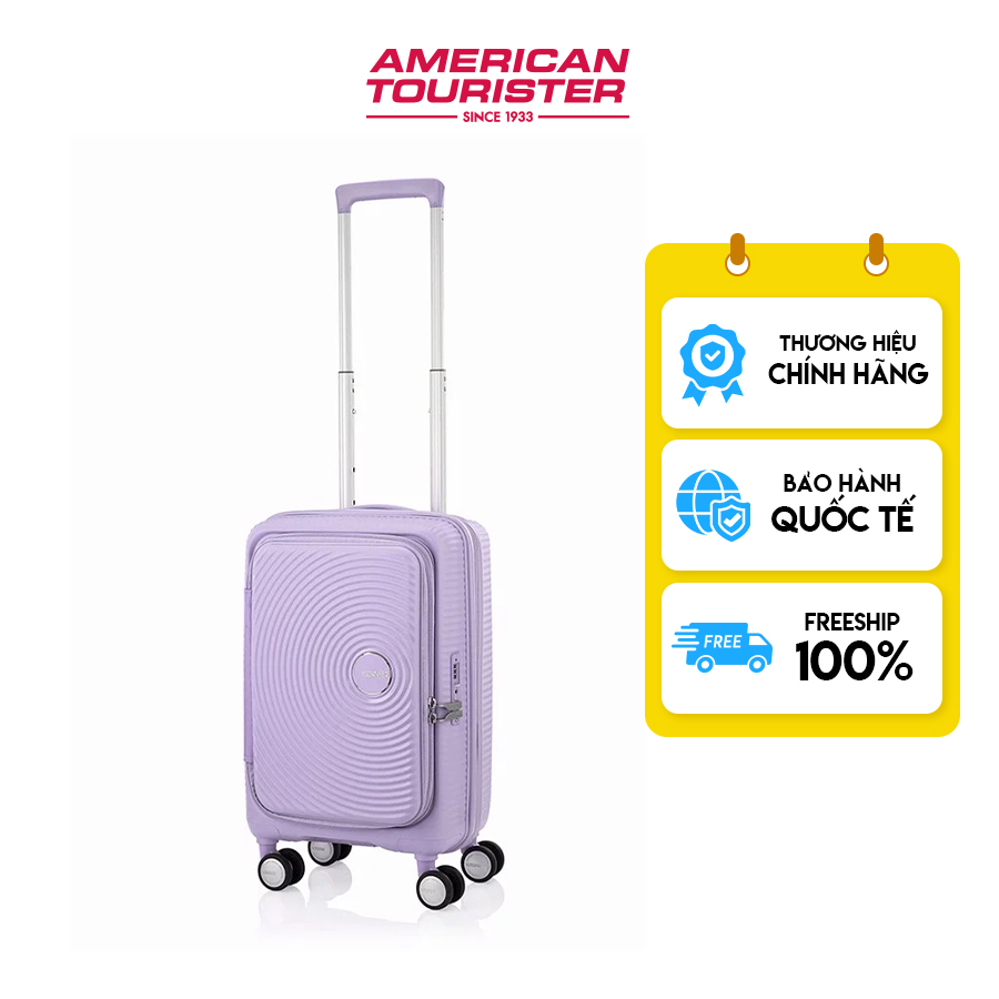 Vali Kéo American Tourister Curio Spinner Exp Tsa Book Open - Lavender - Cabin 20 Inch