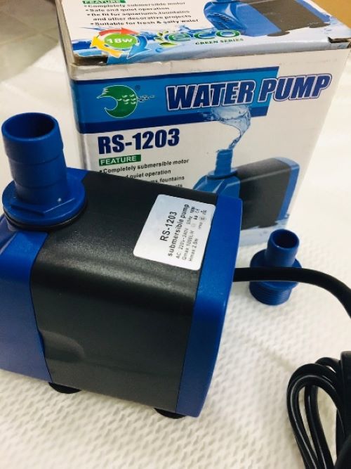 Máy Bơm Rs 1203 Hàng Cao Cấp Nhỏ Gọn 18W 1000l/h Dành CHo Hồ Cá Cảnh