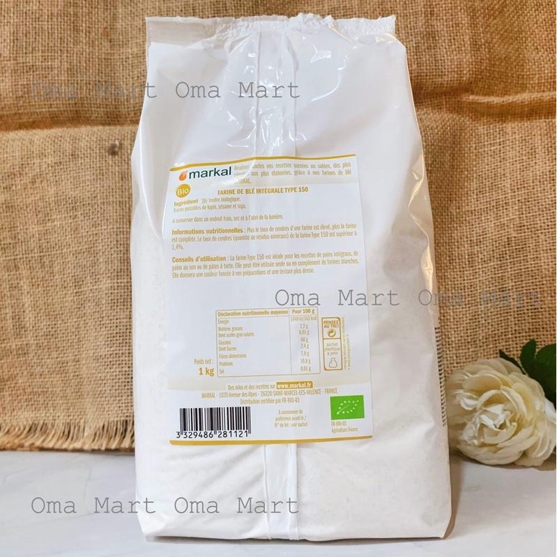 Bột Mì Nguyên Cám Hữu Cơ T150 Markal 1kg