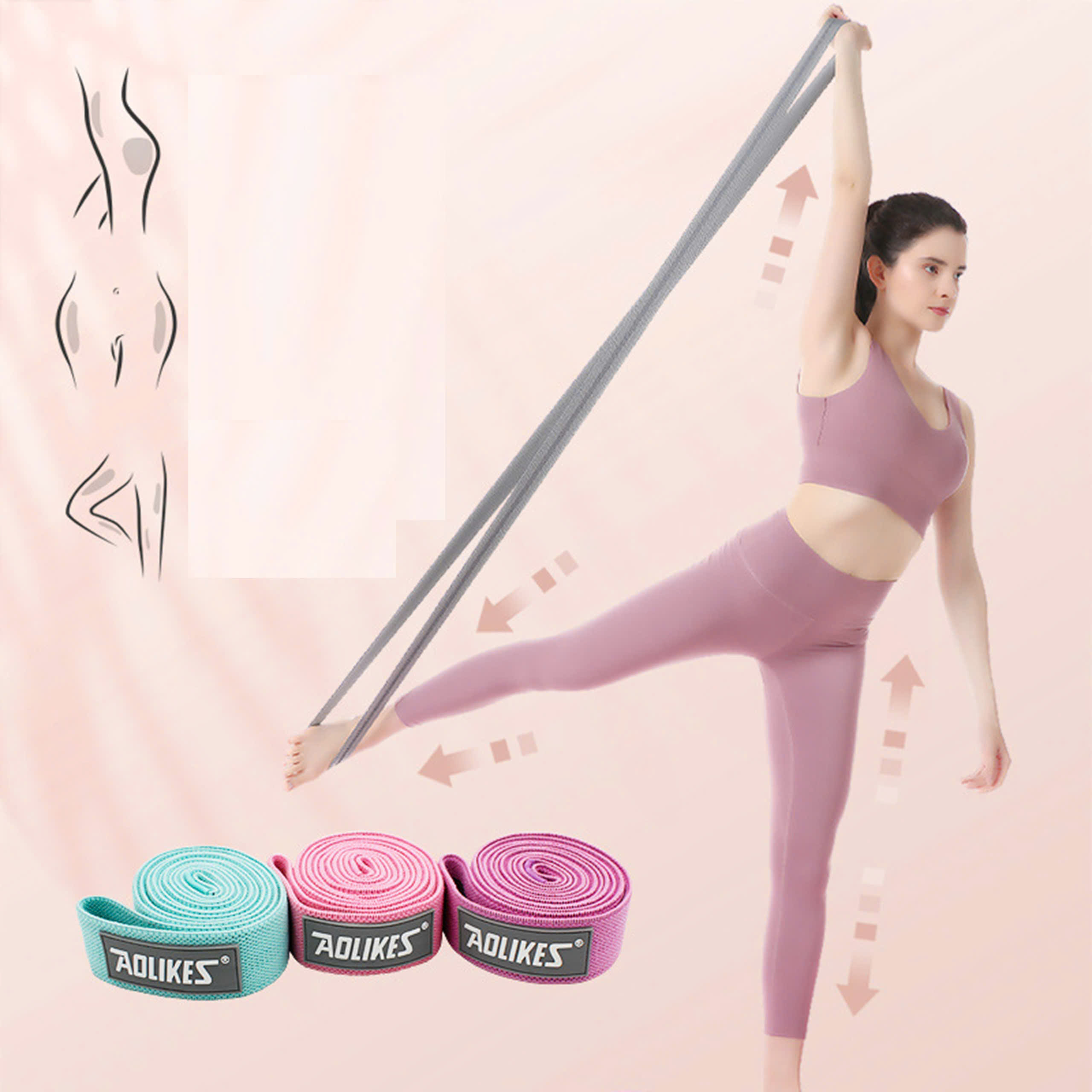Bộ 3 Dây kháng lực tập gym, yoga, toàn thân AOLIKES A-3609