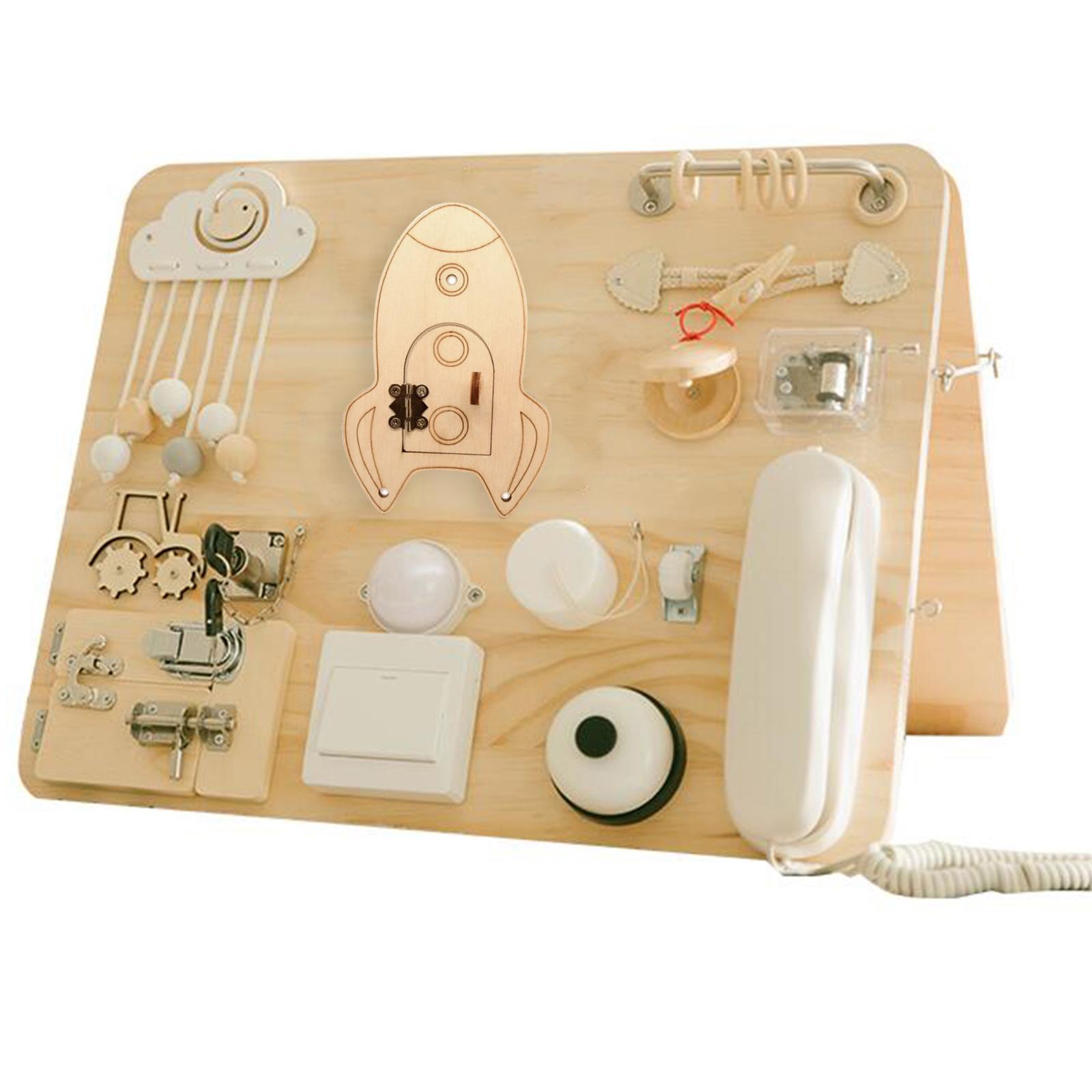 Busy Board DIY Material Sensory Toys Motor Skill Activity Board for Holiday Gifts