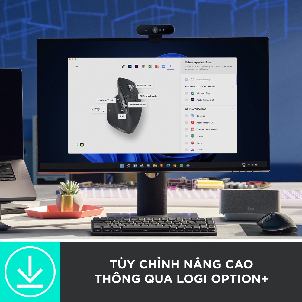 Chuột không dây Bluetooth Logitech MX Master 3s - Hàng Chính Hãng