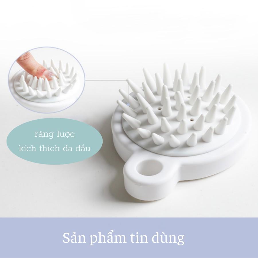 Lược gội đầu Silicone - mát xa da đầu - giảm rụng tóc - kích thích mọc tóc