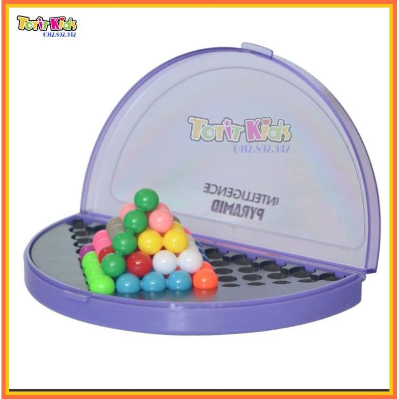 Puzzle Block, Đồ chơi giải hình phẳng, hình kim tự tháp, phát triển IQ,