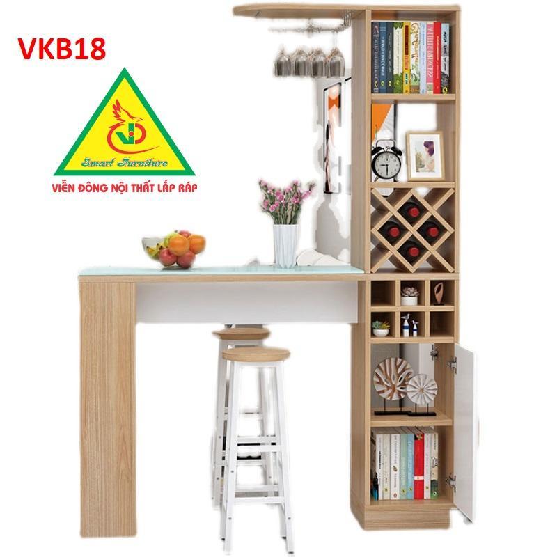 Quầy bar mini kết hợp tủ rượu VKB018 - Nội thất lắp ráp Viendong Adv