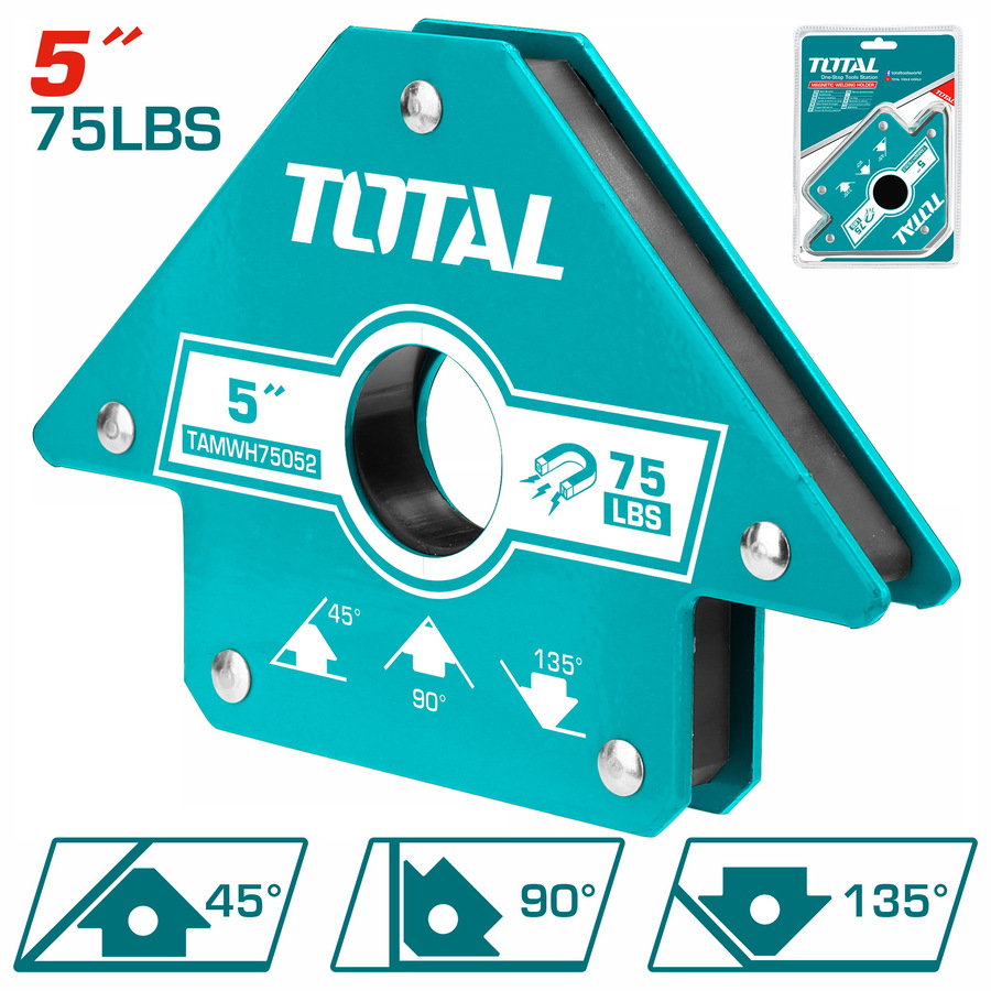 Ke góc nam châm hàn 3 góc 5 inch total TAMWH75052