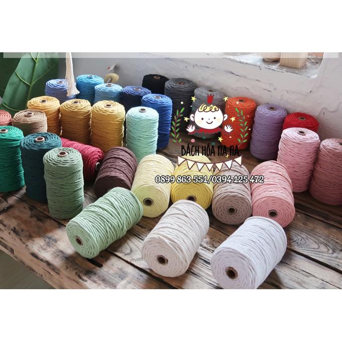 Dây thừng macrame màu 3mm- FULL COLOR - MUA SỈ IB - BÁCH HÓA NA NA