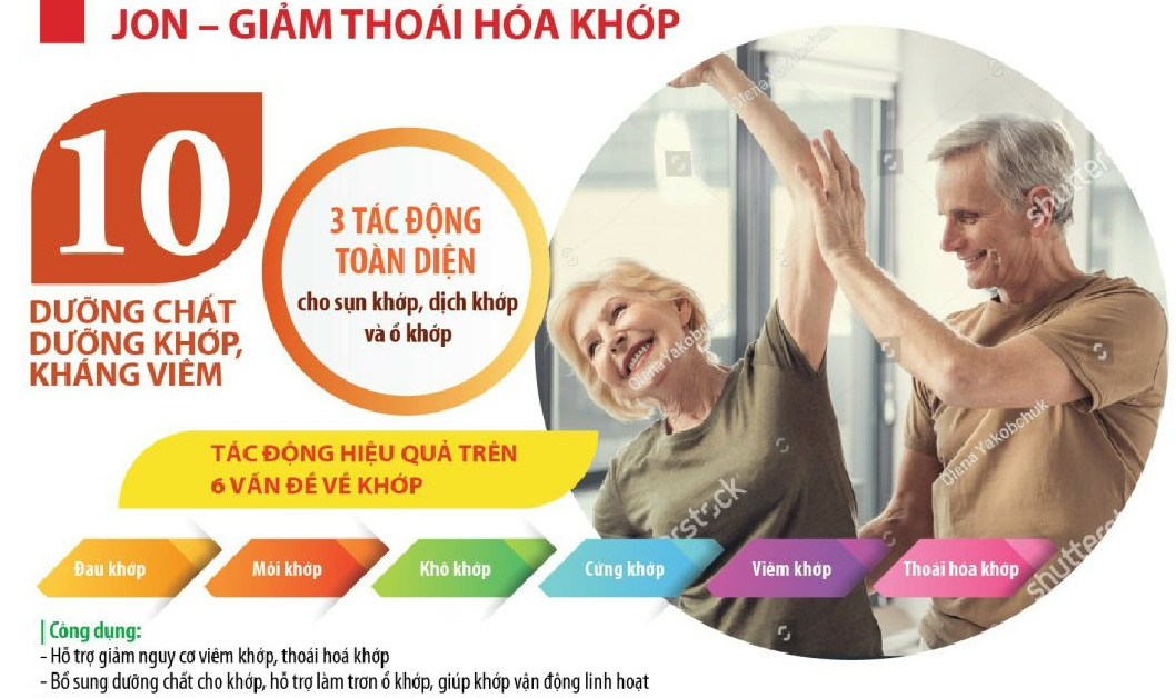 Viên Bổ Khớp JON - NHẬP KHẨU MỸ - HỖ TRỢ GIẢM VIÊM KHỚP, THOÁI HOÁ KHỚP