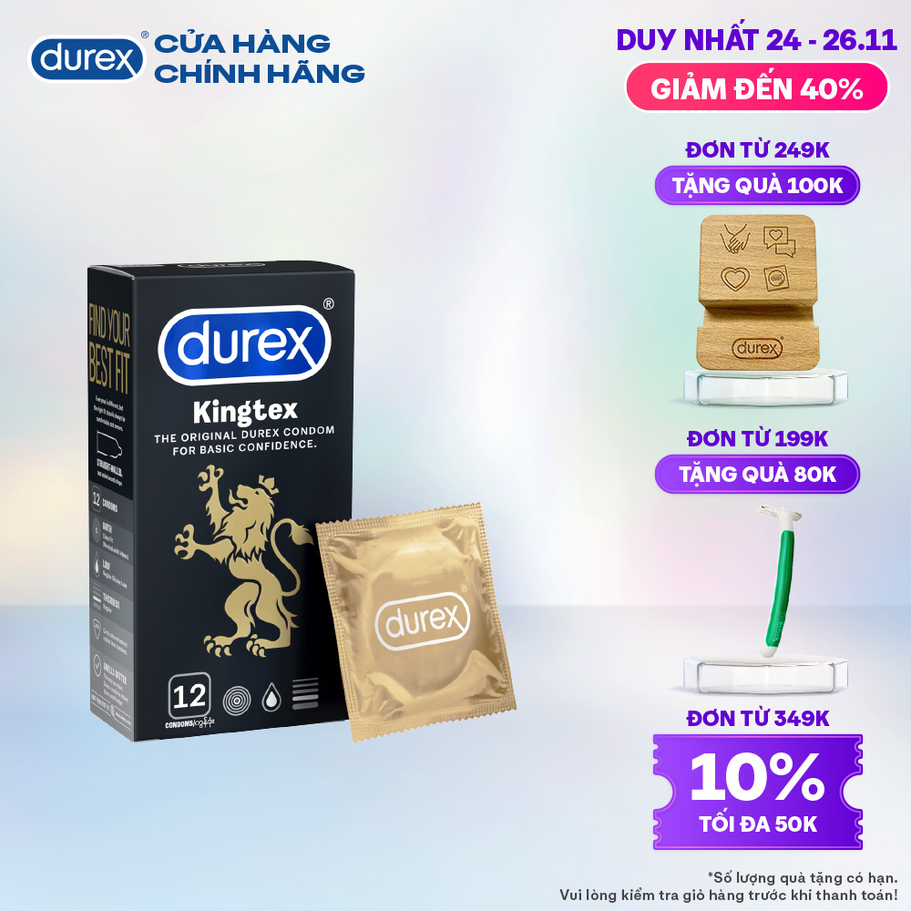 Bao cao su Durex Kingtex 12 bao