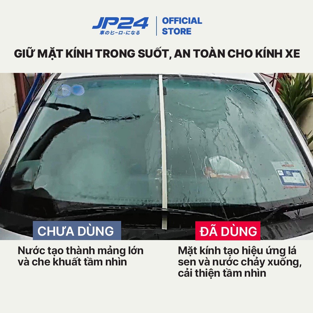 [Hàng Nhật_ loại Xịn] Xịt chống bám nước kính ô tô JP24 Raijin dung tích 204ml siêu chống nước, hình thành tráng gương bảo vệ kính chắn gió khỏi bụi bẩn