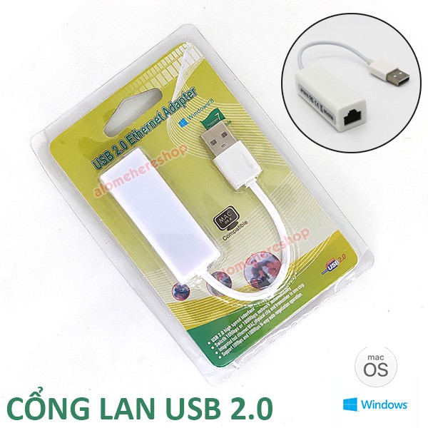 Dây Cáp Chuyển Đổi USB Sang LAN RJ45