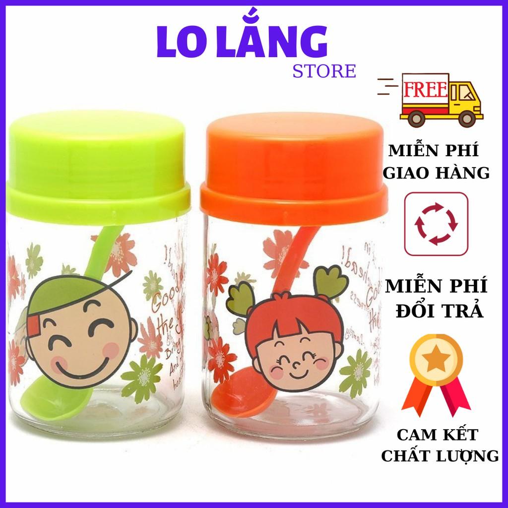 Bộ 2 hủ thủy tinh đựng gia vị kích thước lớn 800ml tặng kèm muỗng cao cấp