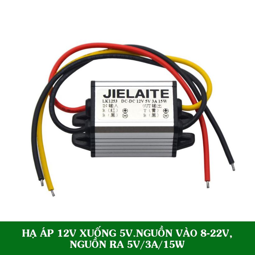 Đổi Nguồn 12V Sang 5V, Nguồn Vào 8-22V,Nguồn Ra 5V/3A/15W