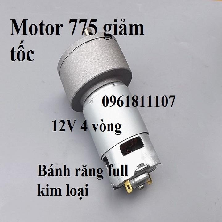 Motor giảm tốc 775 12V 200 rpm