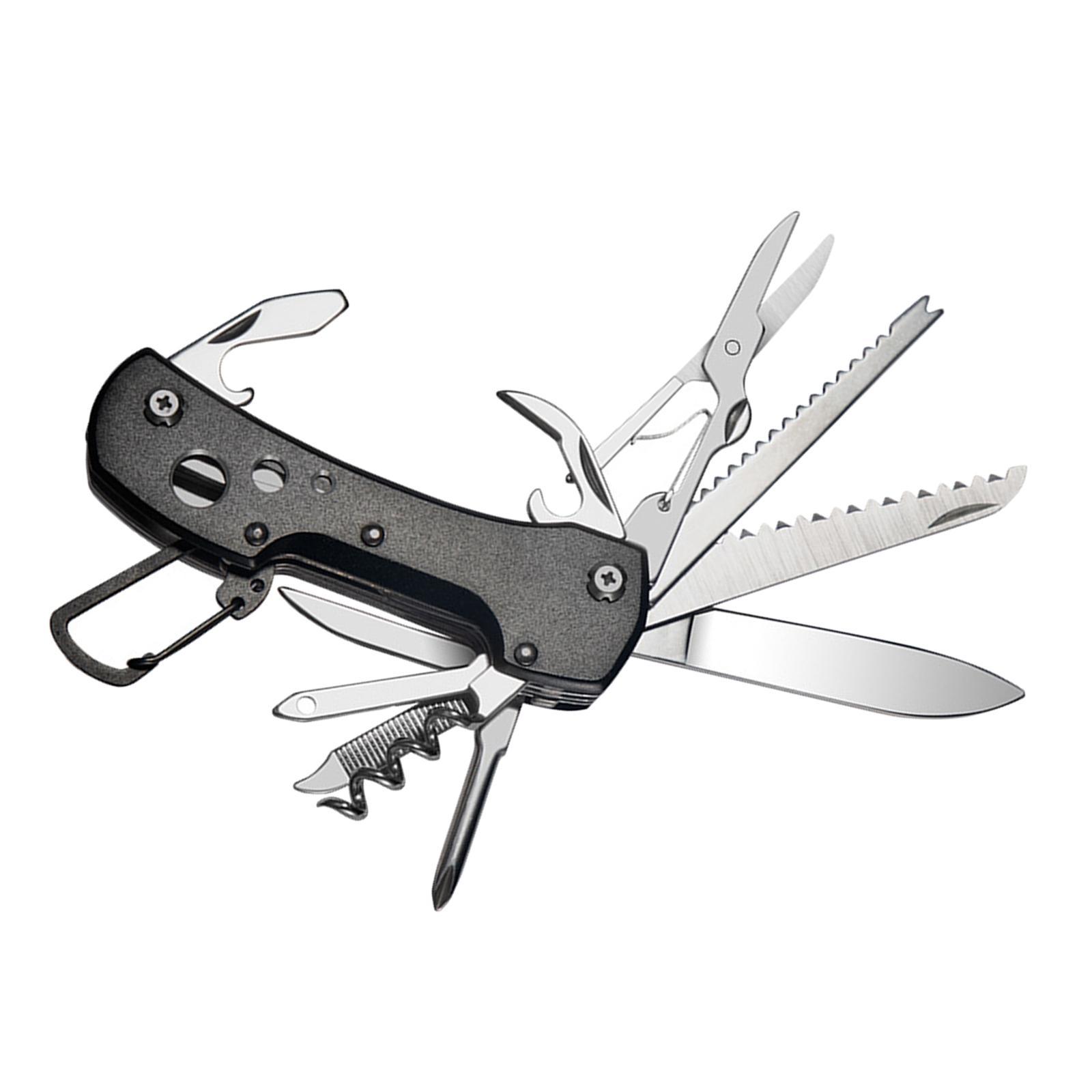 Pocket Multitool Pliers Saw Foldable for Survival Hiking Outdoor