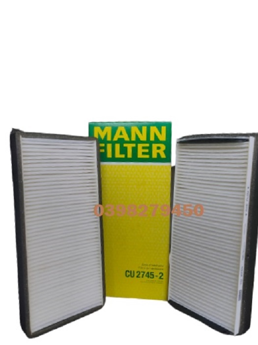 LỌC GIÓ ĐIỀU HÒA MANN FILTER CHO MERCEDES BENZ CU2745-2 (MÃ: 210 830 00 18; 210 830 10 18; A 210 830 00 18)