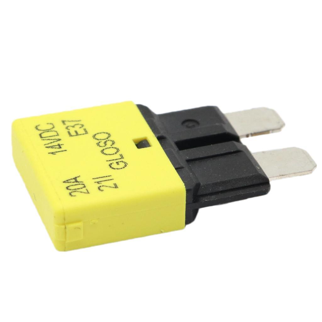 2xBlade Fuse Circuit Breaker Automatic Reset Marine 20A
