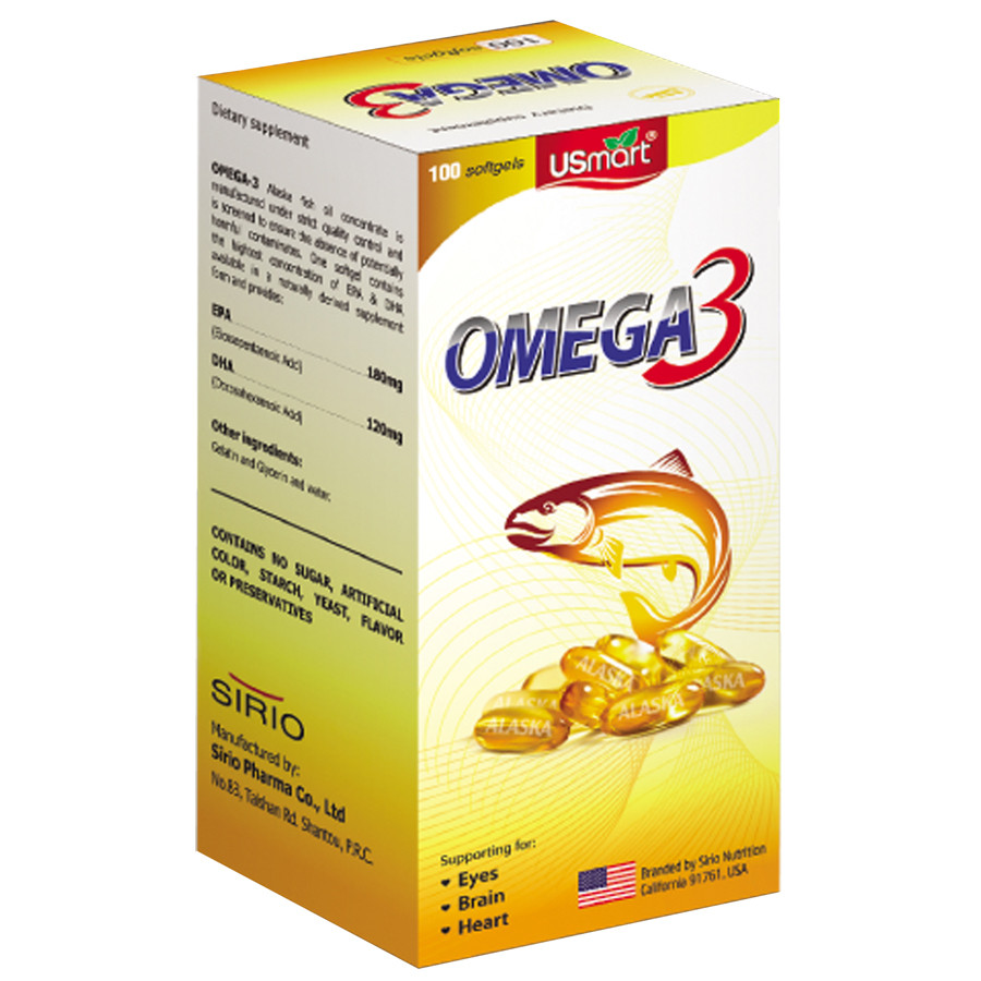 Thực Phẩm Chức Năng Viên nang mềm bổ sung DHA EPA Omega 3 Sirio Pharma (100 viên) Lọ cao