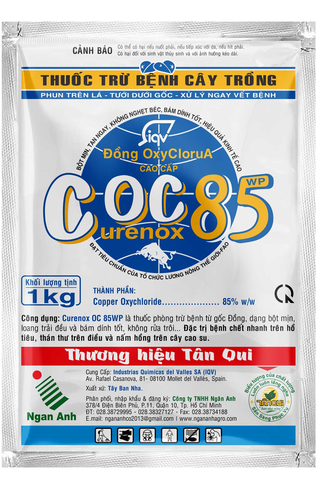 Thuốc Bảo Vệ Thực Vật Bình Dương - COC 85 Curennox OC 85WP - COC85